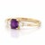 Elevate your everyday look with the regal charm of deep, vivid violet. This captivating piece holds a central eye-clean...