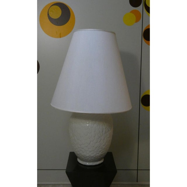 Ceramic Pinecone Table Lamp by Tommaso Barbi, Italy, 1970s For Sale - Image 15 of 15