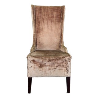 Upholstered High Back Dining Chair For Sale