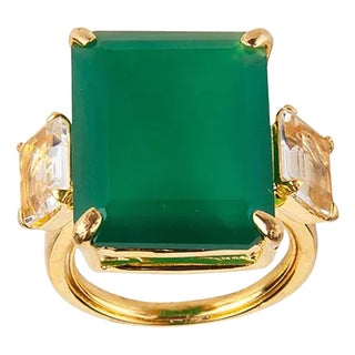 Solene Ring, Green, Size 7 For Sale