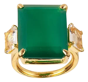Solene Ring, Green, Size 7