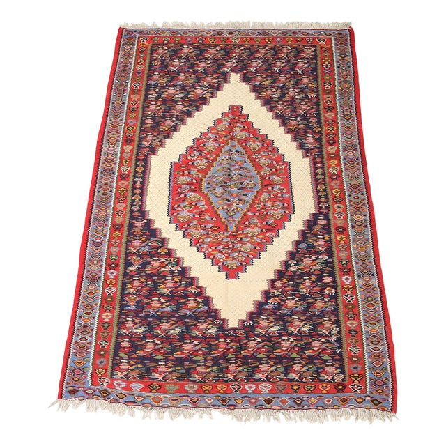 Middle Eastern Senne Kilim Rug For Sale