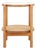 Karyna Rattan & Glass Accent Table With Shelf in Clear / Natural For Sale