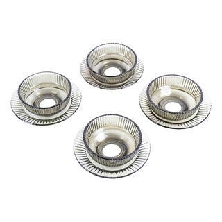 Italian Glass Fruit Salad Service Set, 1970s, Set of 8 For Sale