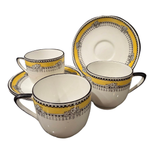 1910s Art Deco Royal Albert Crown China Tea Service - Set of 3
