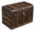 19th Century Immigrant Steamer Trunk With Decorated Interior Partitions For Sale