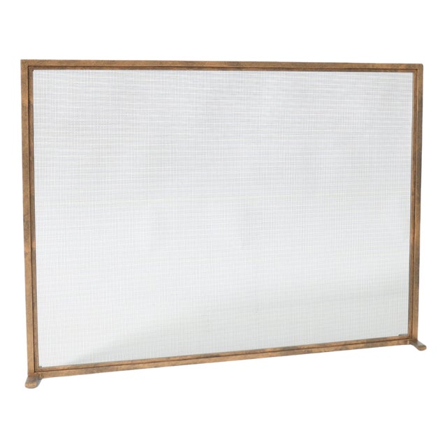 Aged Gold Dakota Fireplace Screen For Sale