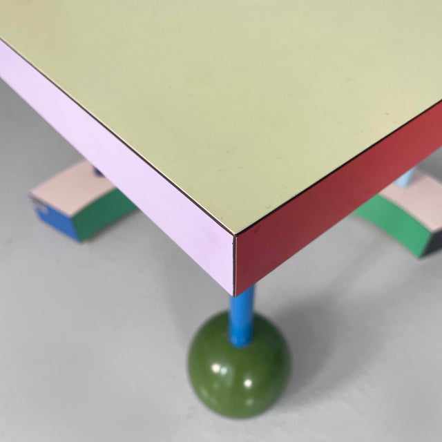 Italian Modern Hollywood Coffee Table in Formica by Peter Shire for Memphis, 1983 For Sale - Image 10 of 18