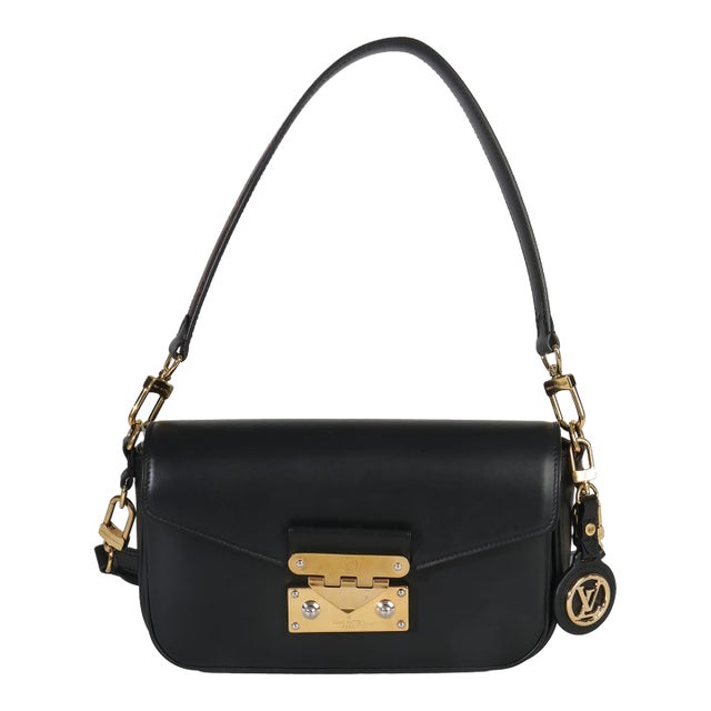 Black Calfskin Monogram Swing Bag For Sale