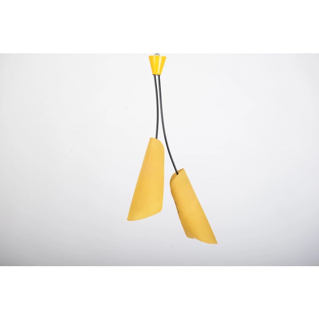 Metal Mid-Century Modernist Style Ceiling Lamp by Josef Hůrka for Napako, 1960s For Sale - Image 7 of 7