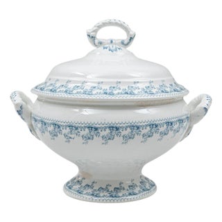 20th Century Belgian Special Edition Porcelain Tureen With Lid For Sale