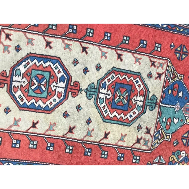 Textile Vintage Turkish Kars Rug, 1970s For Sale - Image 7 of 9