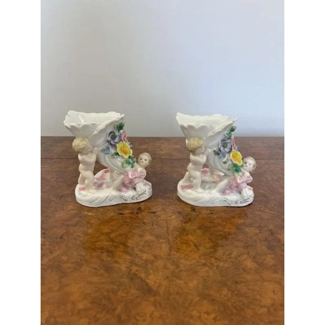 Antique Victorian Continental Vases, 1880, Set of 2 For Sale - Image 6 of 8