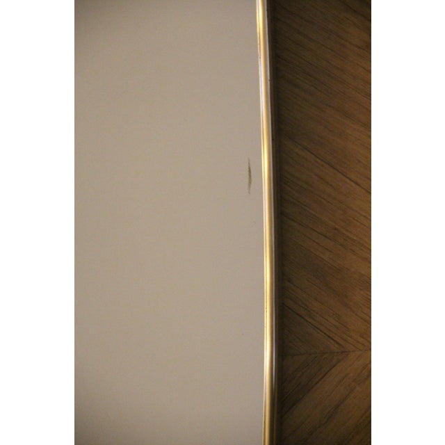 Modern Brass Wall Mirror, 1950s For Sale - Image 4 of 15