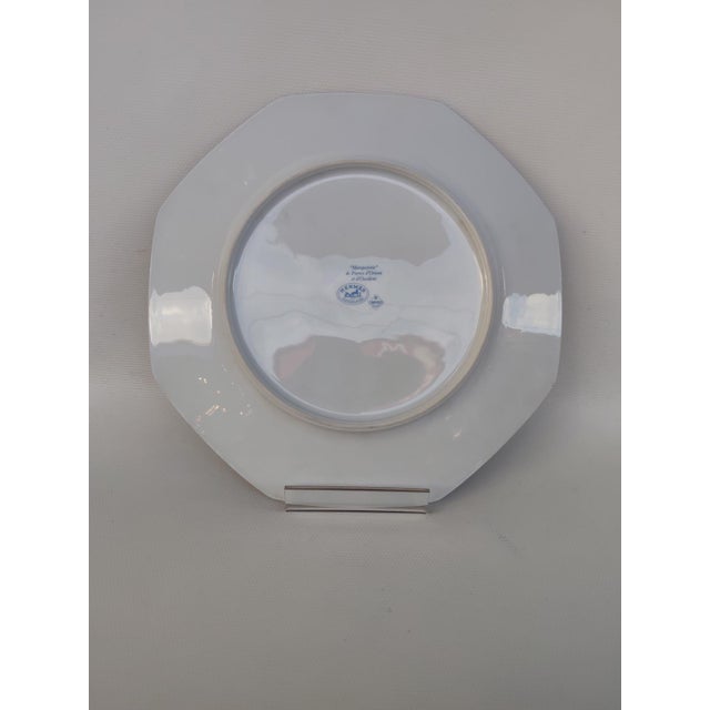 Hermès Octagonal Plate. 24 cm. Marquetry pattern featuring stones from the East and West. Made of Limoges porcelain. It is...