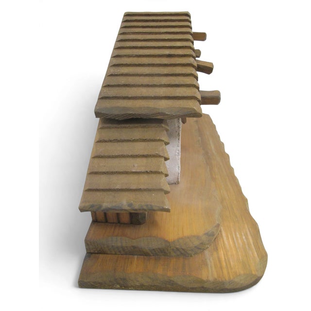 Mid-Century Modern Goebel Maxcraft Wooden Christmas Nativity Barn Manger Stable 20" For Sale - Image 3 of 9