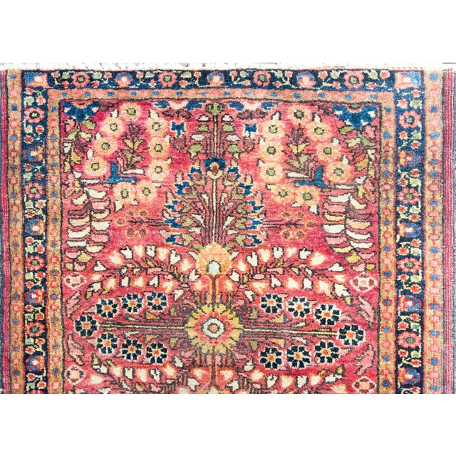 Burgundy Early 20th Century Persian Sarouk Rug For Sale - Image 8 of 15