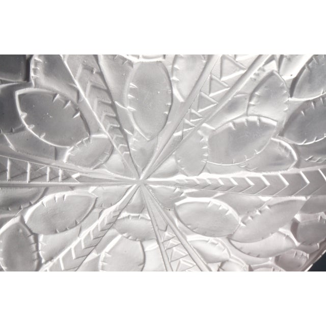 Silver French Art Deco Geometric Floral Pendant Light by Viarmé - 1930s For Sale - Image 8 of 11