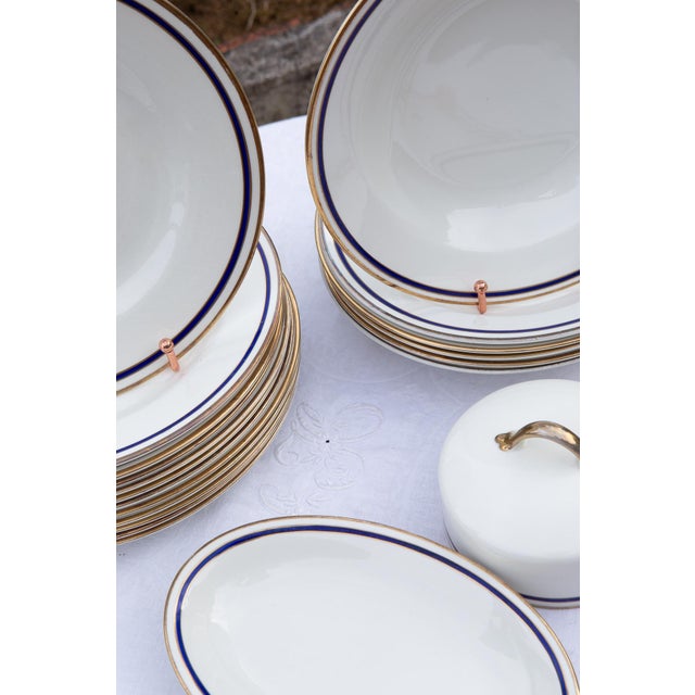 Antique English Earthenware Dinner Service, 1920s, Set of 24 For Sale - Image 7 of 9