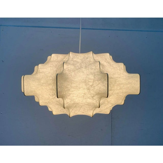 Mid-Century Modern German Cocoon Pendant Lamp by Friedel Wauer for Goldkant Leuchten, 1960s For Sale - Image 6 of 18