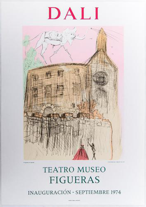 Gala's Castle 12 Tribes of Israel Lithographic Poster by Salvador Dali, 1974
