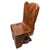 Beautiful aged teak wood hand carved chair. A single block of wood has been hand carved into this solid teak sculptural...