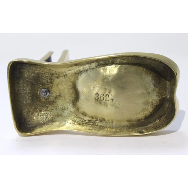 Metal Art Nouveau Brass Pipe and Matchbox Holder For Sale - Image 7 of 10