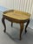 Wood Vintage Wood Queen Anne Style Table With Removable Brass Tray For Sale - Image 7 of 9