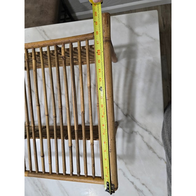Vintage 1970s Colombian Guadua Bamboo "La Amalia" Estate Hanging Wall Shelf For Sale - Image 11 of 12