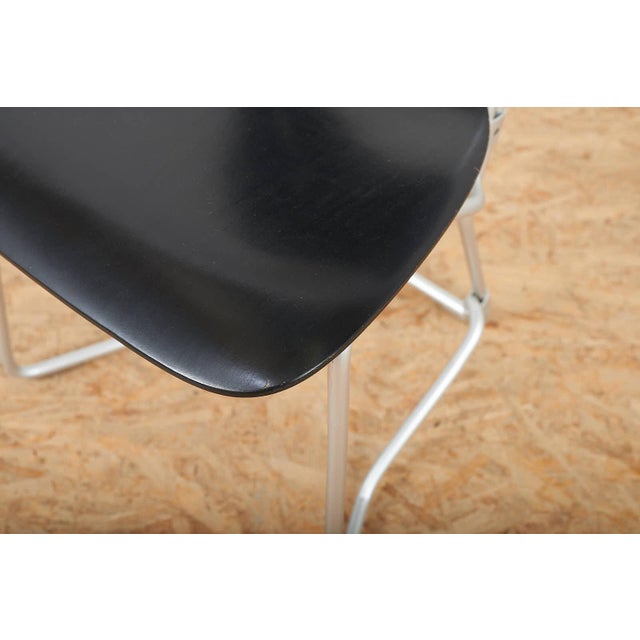Alu Flex Chair in Aluminum Frame and Black Plywood Seat and Back from Armin Wirth, 1951 For Sale - Image 10 of 15