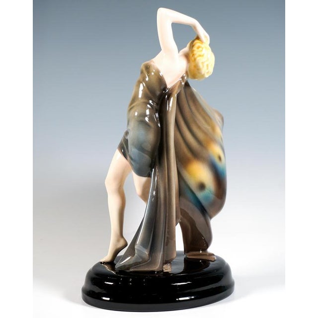 Art Deco Butterfly Dancer by Rudolf Podany for Keramos Vienna, 1930 For Sale - Image 3 of 8