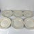 Green Primefleur Design Constellation Model Dinner Plates from Gien, 1950, Set of 6 For Sale - Image 8 of 11