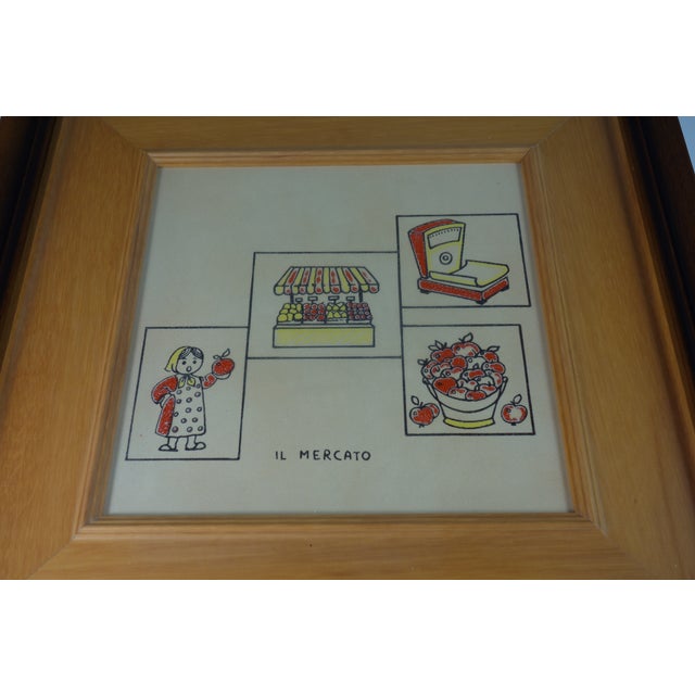 Art Naif Painted Ceramic Tiles with Vegetables, Italy, 1970s, Set of 3 For Sale - Image 8 of 11