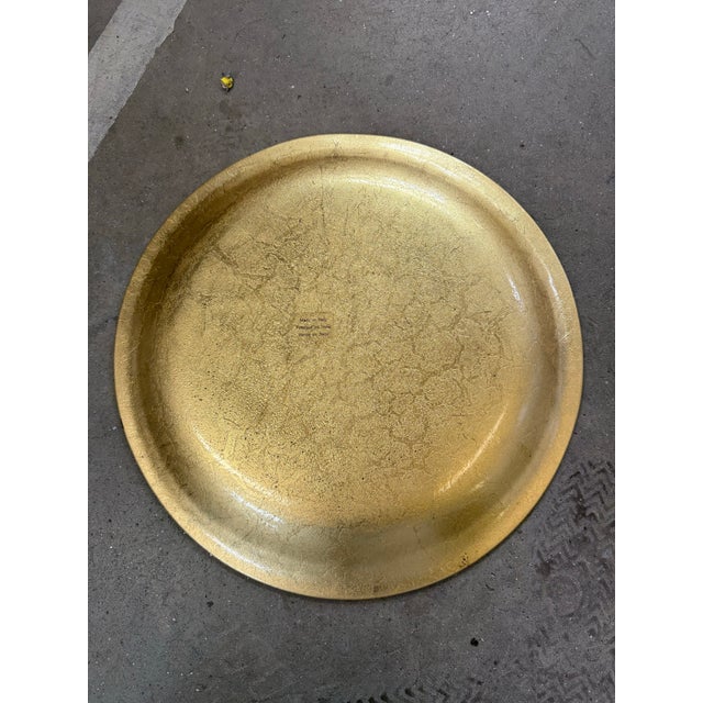 Neiman Marcus Italian 24K Gold Leaf Platter 14in Rare Very rare limited issue Neiman Marcus 24 karat gold leaf glass...