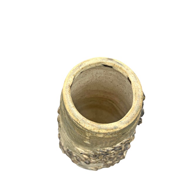 Abstract Vintage Pottery Vase Vessel Art For Sale - Image 3 of 6