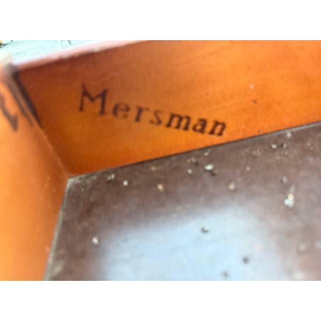 American Pair of Vintage Federal Style Mahogany 2 Tier Side Tables by Mesman For Sale - Image 3 of 15