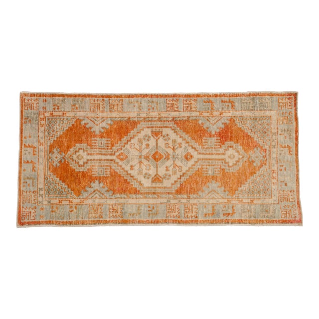 Vintage Distressed Oushak Rug Runner - 2'8" x 5'5" For Sale
