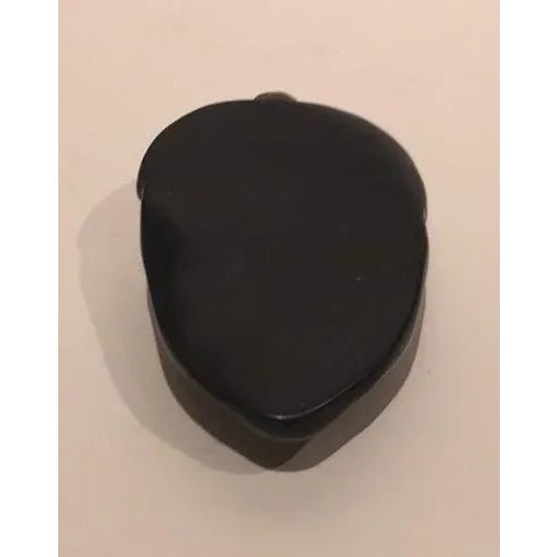 Tribal Hand-Carved Obsidian Mask For Sale - Image 3 of 3