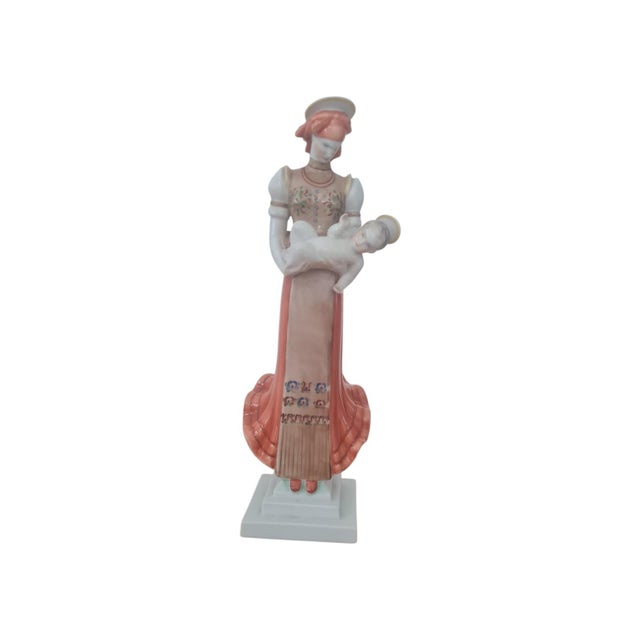1950s Matyó Madonna and Child by Herend, Hungary, 1950s For Sale - Image 5 of 5