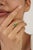 14k Gold Open Bypass Octagon Cut Emerald & Diamond Toi Et Moi Ring Size 9 For Sale - Image 4 of 17
