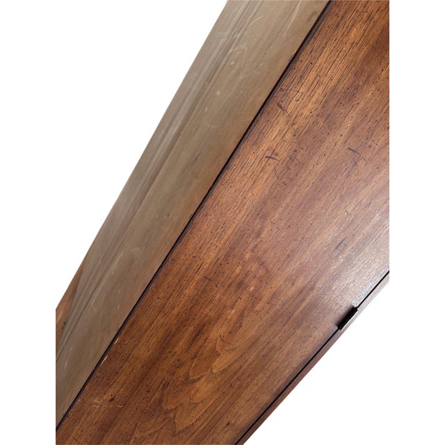 Vintage Coastal Faux Bamboo China Display Curio Cabinet Rattan Wood Glass For Sale In Los Angeles - Image 6 of 16