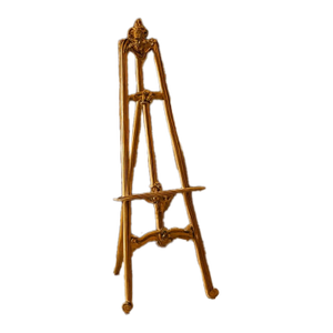 ✨ Ornate Gold Solid Wood Art Easel – Elegant, Adjustable & Display-Ready ✨