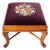 Antique Needlepoint Stool For Sale