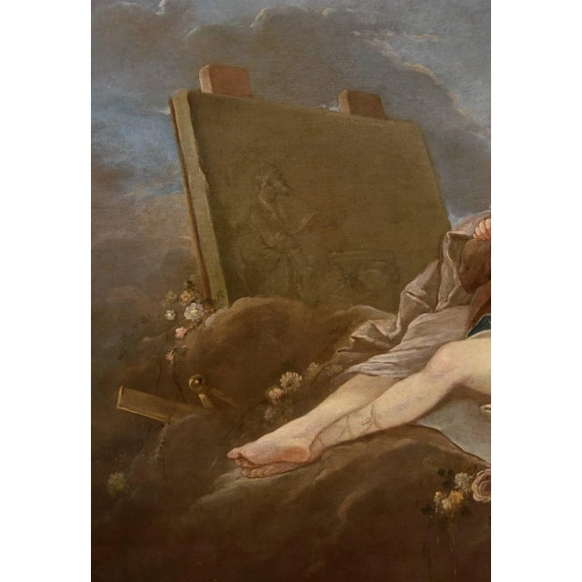 Pierre Charles Trémolières, Mythological Allegory, 1730, Oil on Canvas For Sale - Image 4 of 12