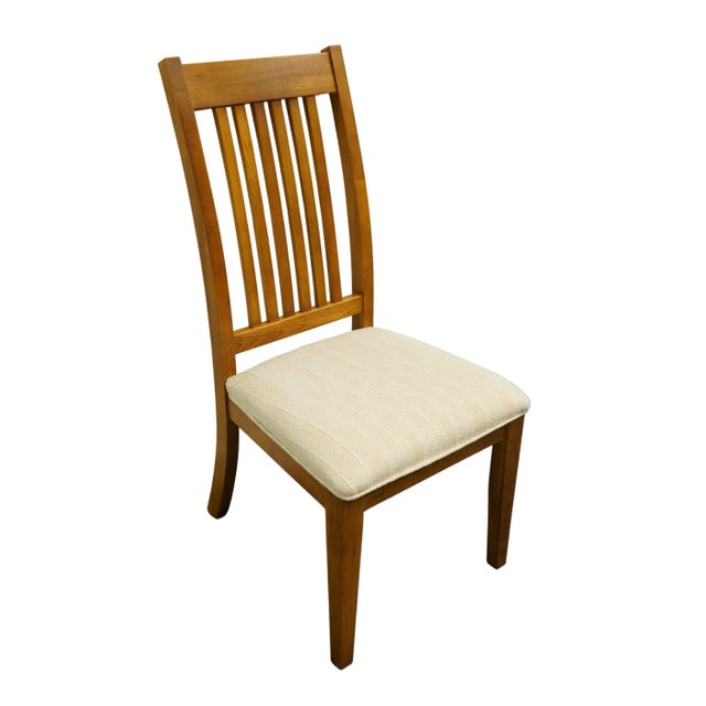 UNIVERSAL FURNITURE Solid Oak Mission Shaker Style Dining Side Chair 42" High 20" Wide 25.5" Deep Seat: 19" High We...