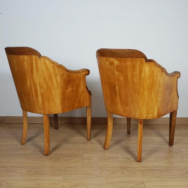Art Deco Armchairs by Maurice Adams, 1930s, Set of 2 For Sale - Image 13 of 14