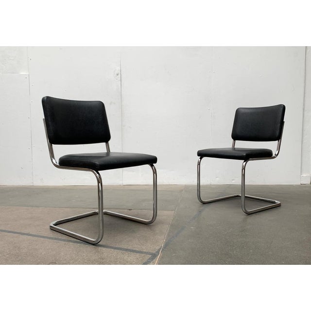 The thonet s32 is a classic under the bauhaus steel pipe furniture after a design marcel breuer and mart stam. Here in a...