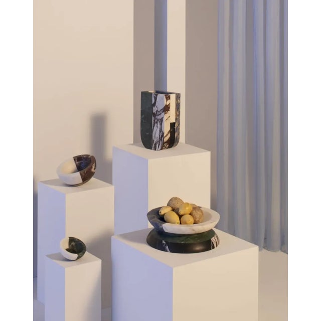 Hancrafted Marble Italian Vase Designed by Arthur Arbesser For Sale - Image 6 of 11