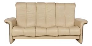 Soul 3-Seater Sofa in Cream Leather from Stressless