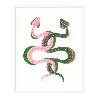 Edamame & Bok Choy by Willa Heart in White Frame, XS Art Print For Sale